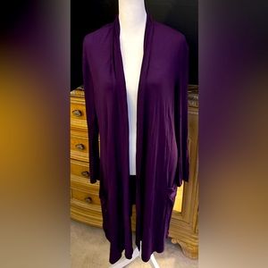Women Long Open Front Drape Maxi Cardigan Lightweight Duster Long Sleeve